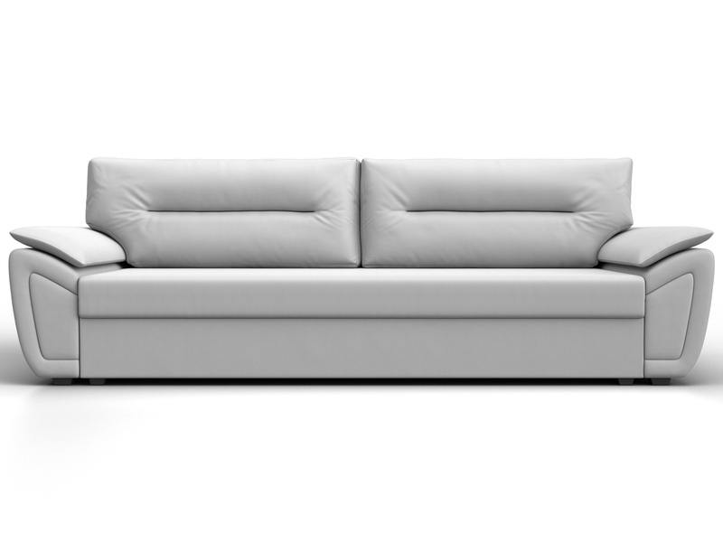 Диван прямой Нэстор Лайт, Экокожа, Белый