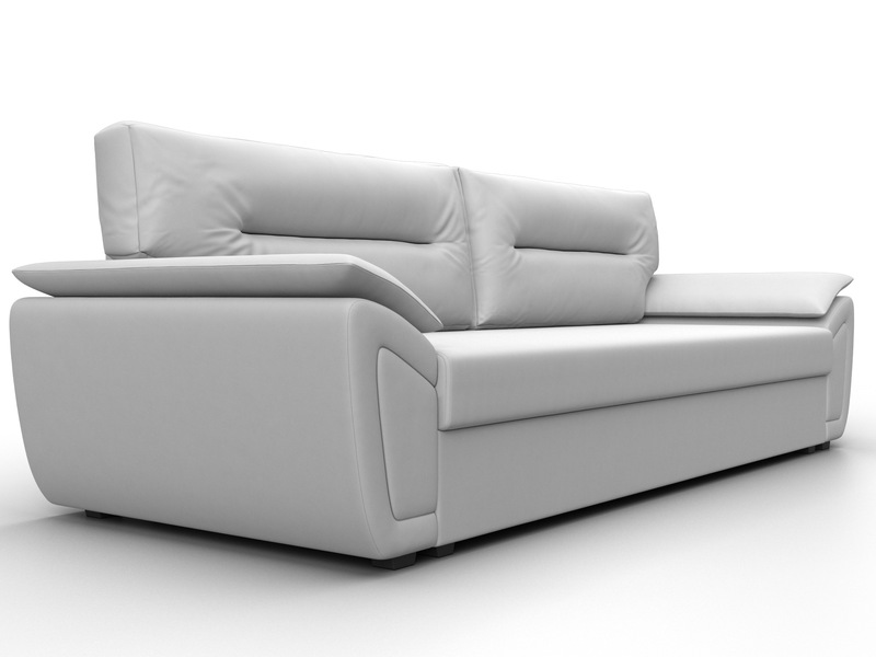 Диван прямой Нэстор Лайт, Экокожа, Белый