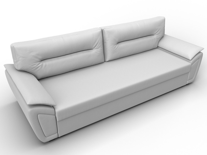 Диван прямой Нэстор Лайт, Экокожа, Белый