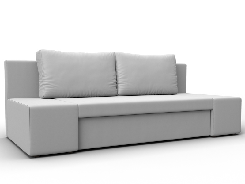 Диван прямой Сан Марко, Экокожа, Белый