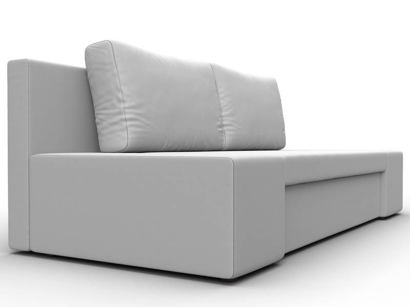 Диван прямой Сан Марко, Экокожа, Белый