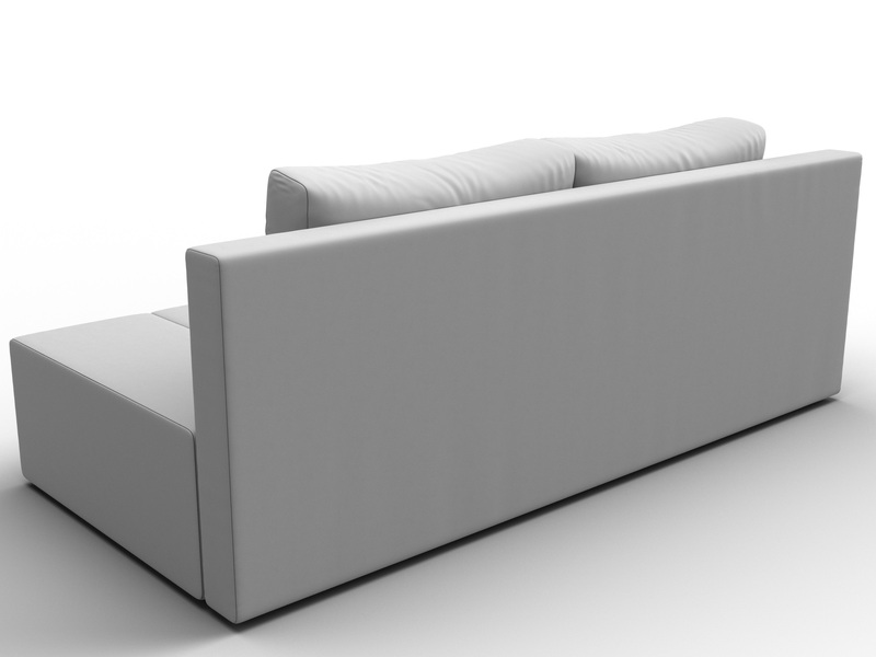 Диван прямой Сан Марко, Экокожа, Белый