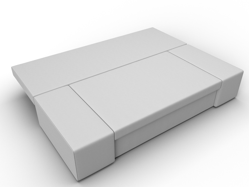 Диван прямой Сан Марко, Экокожа, Белый