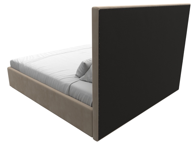 Кровать интерьерная Афродита 180, Велюр, SEVEN 729 бежевый