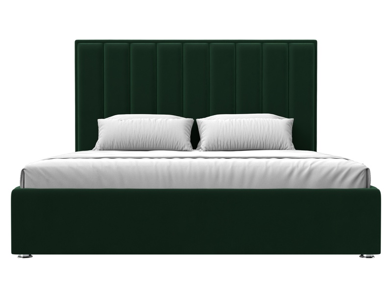 Кровать интерьерная Афродита 180, Велюр, SEVEN 626 зеленый