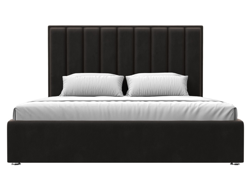 Кровать интерьерная Афродита 180, Велюр, SEVEN 727 коричневый