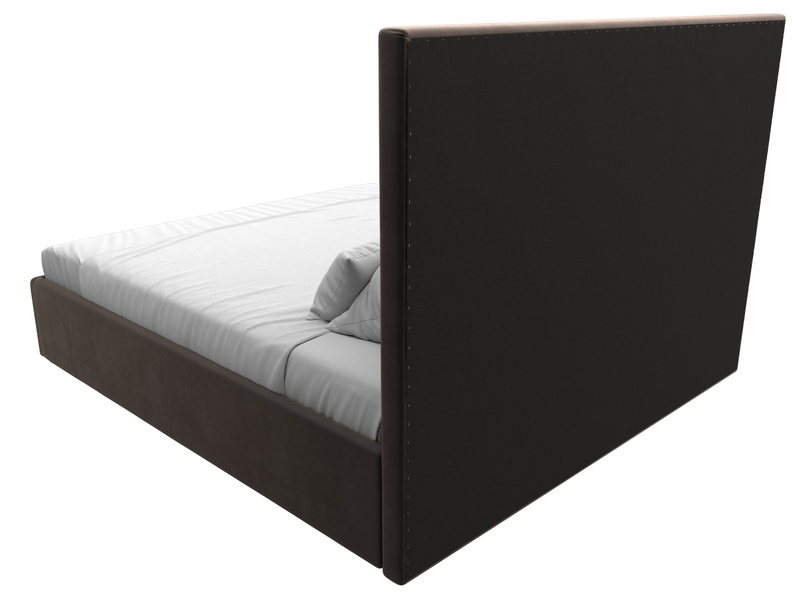 Кровать интерьерная Афродита 180, Велюр, SEVEN 727 коричневый