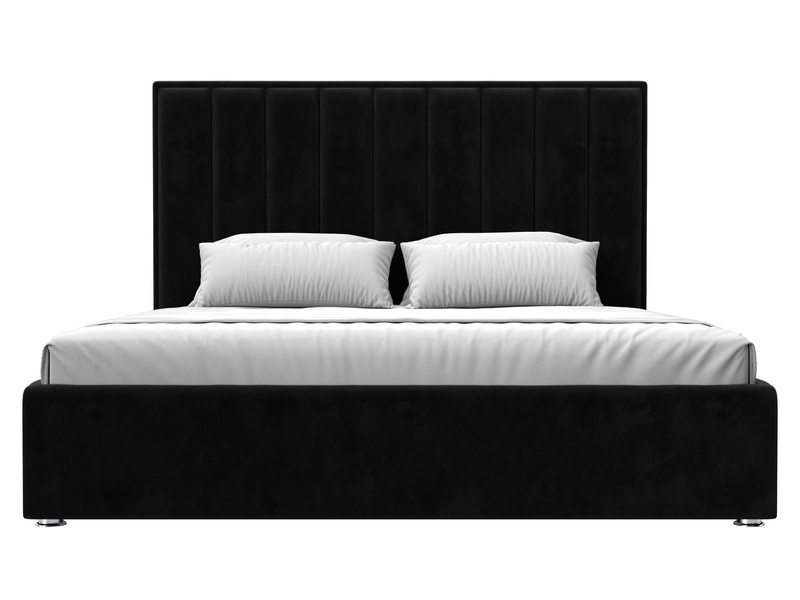 Кровать интерьерная Афродита 180, Велюр, SEVEN 35 черный