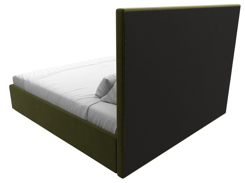Кровать интерьерная Афродита 180, Микровельвет, Зеленый