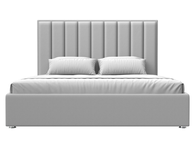 Кровать интерьерная Афродита 180, Экокожа, Белый