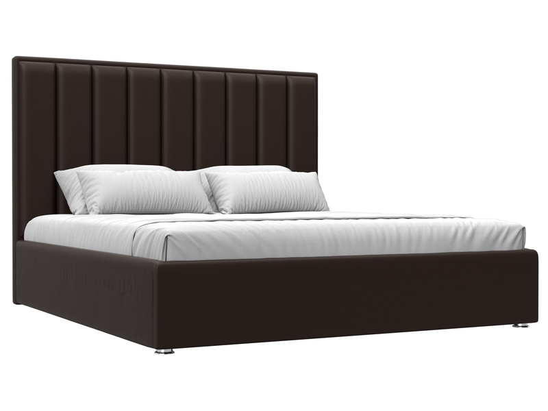 Кровать интерьерная Афродита 180, Экокожа, Коричневый