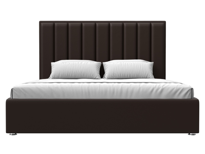 Кровать интерьерная Афродита 180, Экокожа, Коричневый