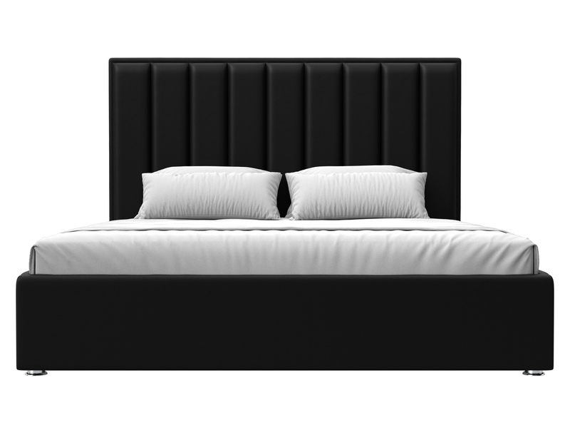 Кровать интерьерная Афродита 180, Экокожа, Черный