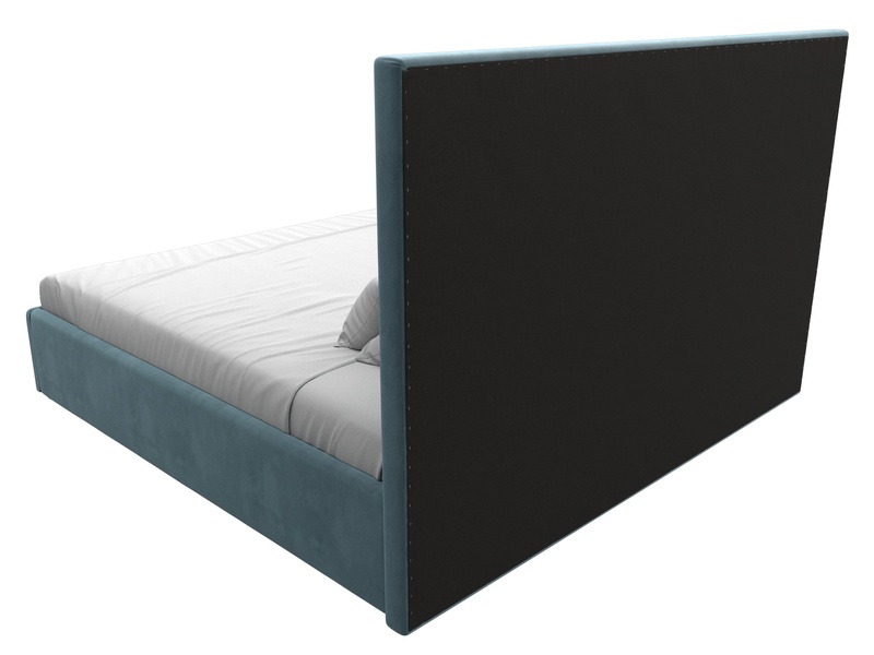 Кровать интерьерная Афродита 200, Велюр, SEVEN 113 бирюзовый