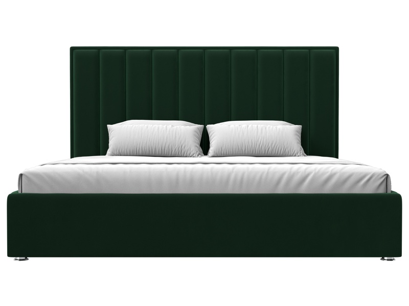 Кровать интерьерная Афродита 200, Велюр, SEVEN 626 зеленый