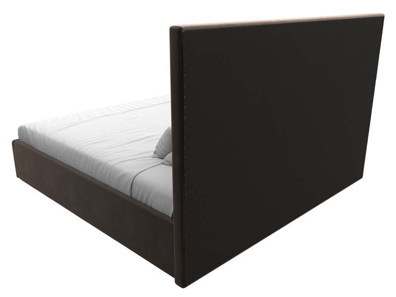 Кровать интерьерная Афродита 200, Велюр, SEVEN 727 коричневый