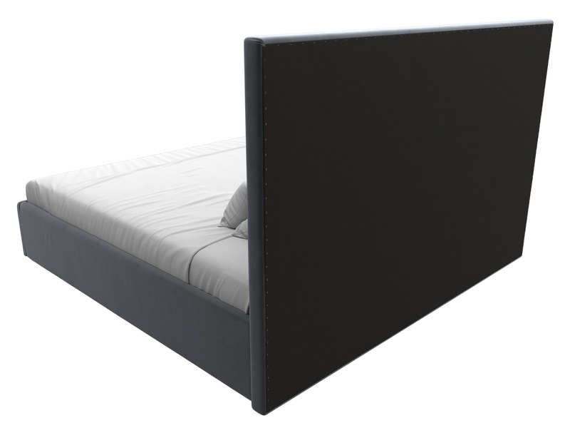 Кровать интерьерная Афродита 200, Велюр, SEVEN 17 серый