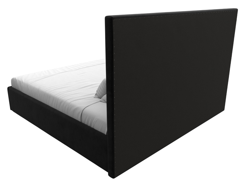 Кровать интерьерная Афродита 200, Велюр, SEVEN 35 черный