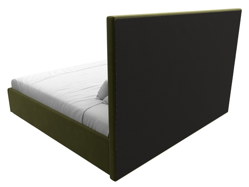Кровать интерьерная Афродита 200, Микровельвет, Зеленый