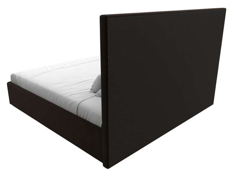 Кровать интерьерная Афродита 200, Микровельвет, Коричневый