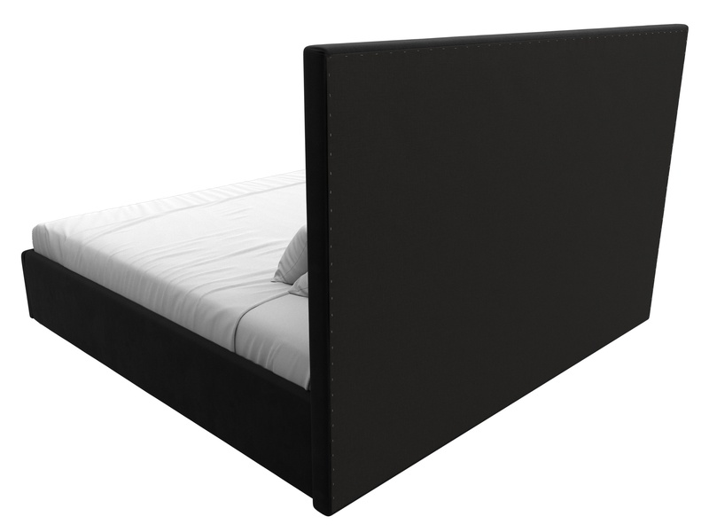 Кровать интерьерная Афродита 200, Микровельвет, Черный