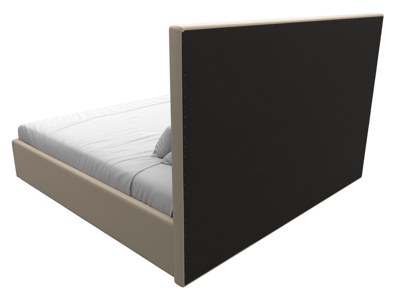 Кровать интерьерная Афродита 200, Экокожа, Бежевый