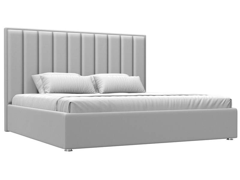 Кровать интерьерная Афродита 200, Экокожа, Белый