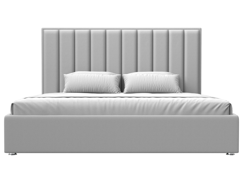 Кровать интерьерная Афродита 200, Экокожа, Белый