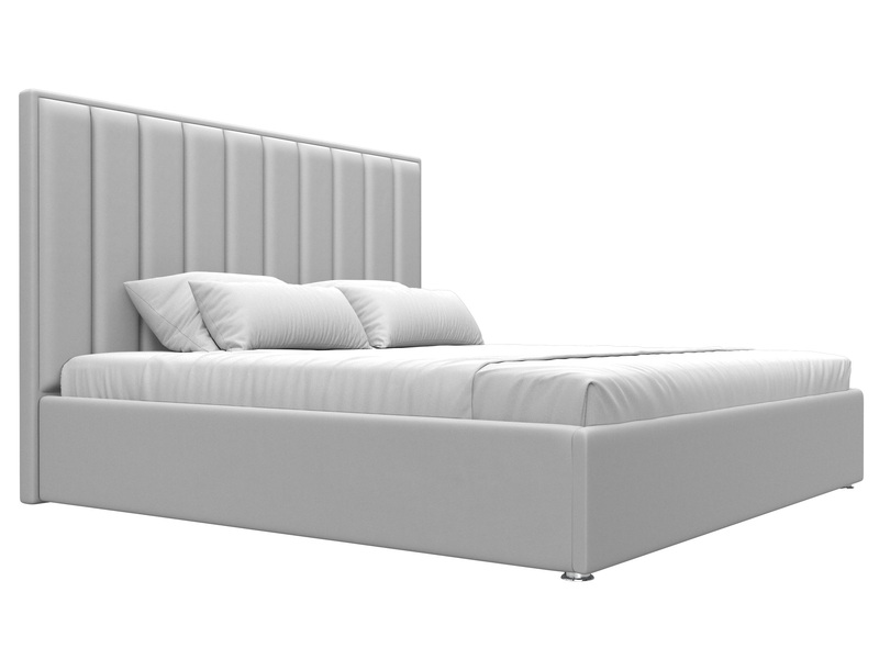 Кровать интерьерная Афродита 200, Экокожа, Белый