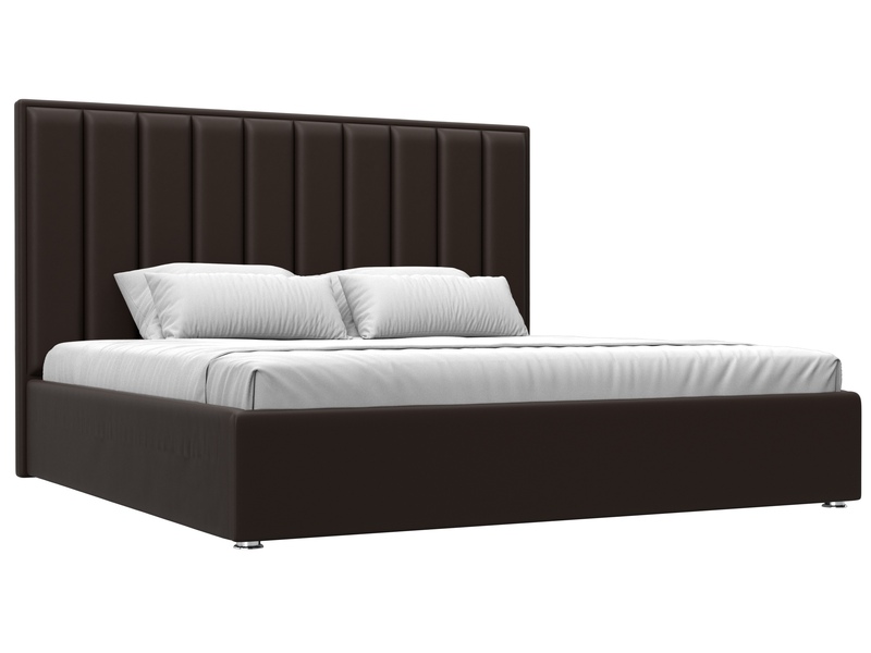 Кровать интерьерная Афродита 200, Экокожа, Коричневый
