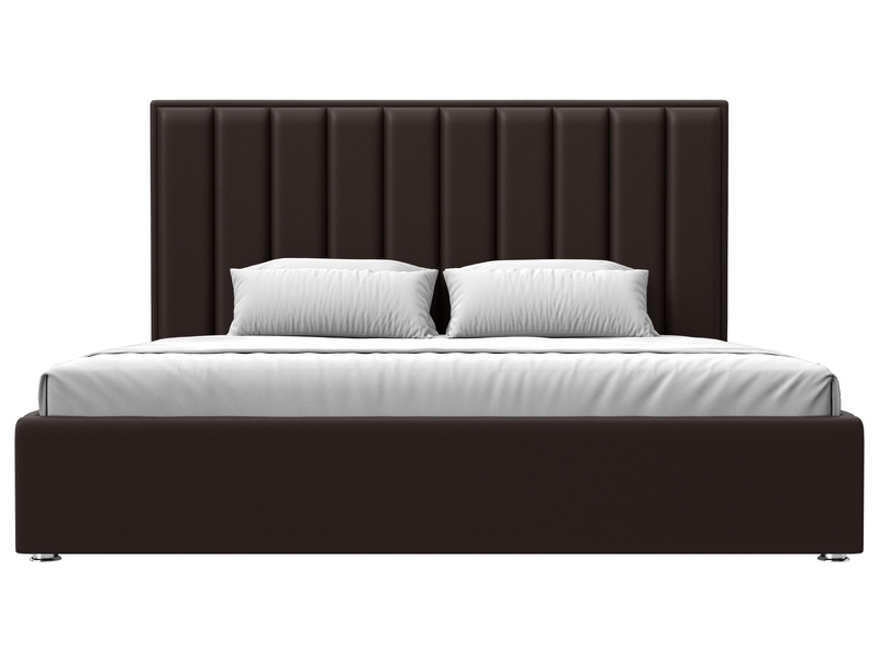 Кровать интерьерная Афродита 200, Экокожа, Коричневый