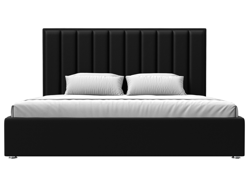 Кровать интерьерная Афродита 200, Экокожа, Черный