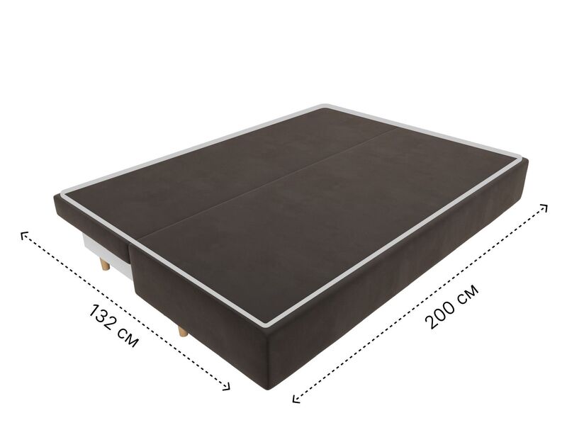 Диван прямой Лига-033, Велюр, SEVEN 727 коричневый