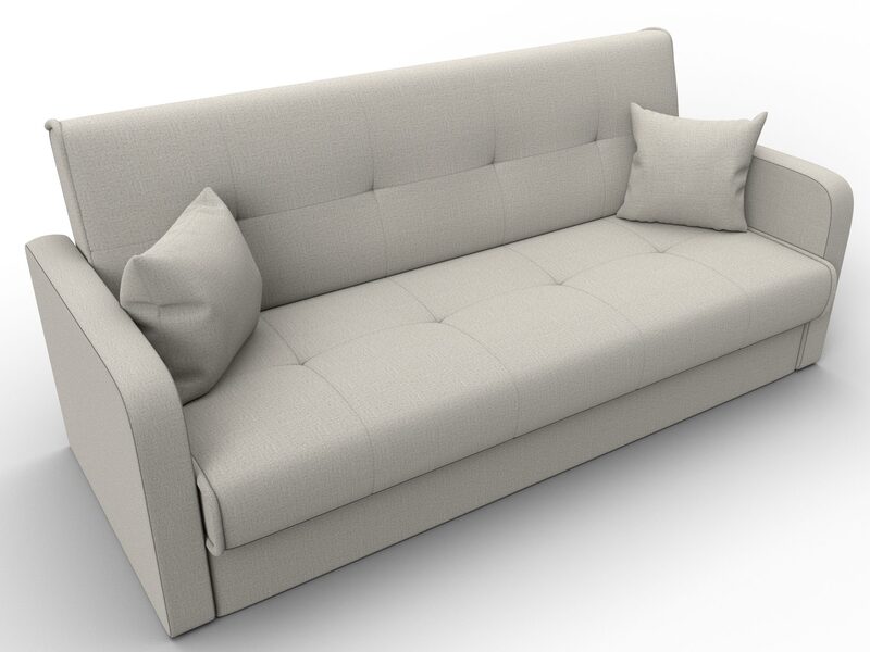 Диван-книжка Надежда, Рогожка, Амур 02 бежевый