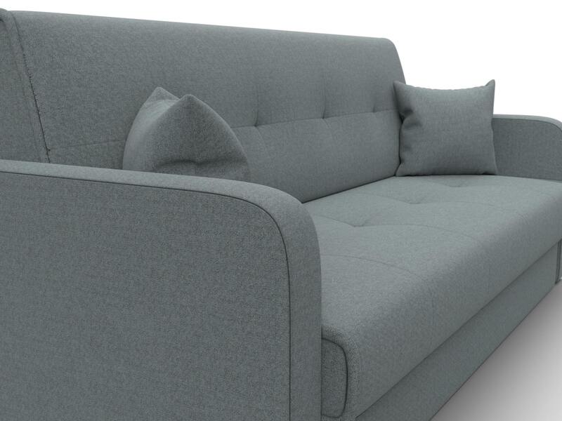 Диван-книжка Надежда, Рогожка, Амур 07 серый