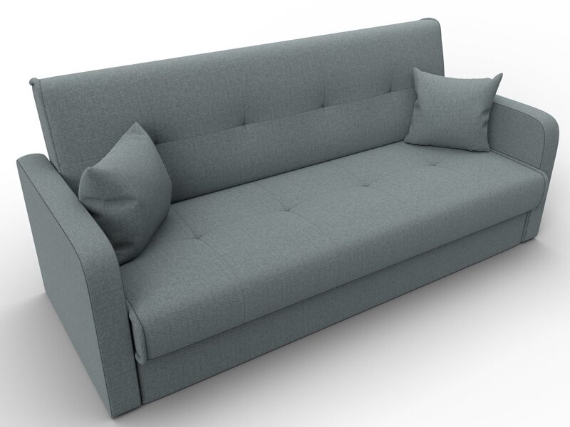 Диван-книжка Надежда, Рогожка, Амур 07 серый