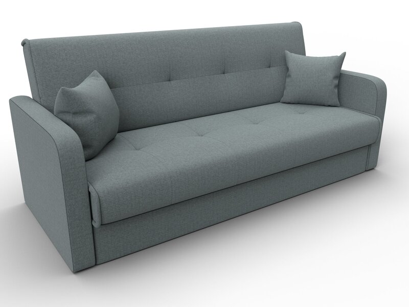 Диван-книжка Надежда, Рогожка, Амур 07 серый