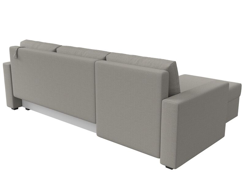 Диван угловой Траумберг Лайт левый угол, Рогожка, Амур 02 бежевый