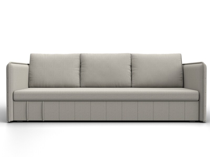 Диван прямой Слим, Рогожка, Амур 02 бежевый