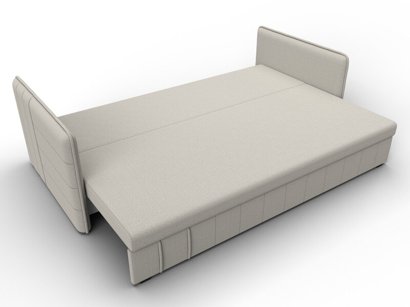 Диван прямой Слим, Рогожка, Амур 02 бежевый