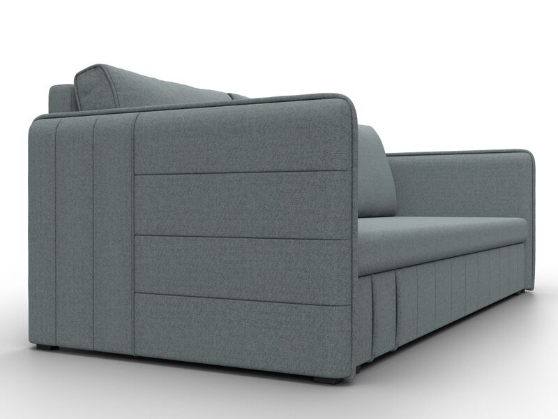 Диван прямой Слим, Рогожка, Амур 07 серый