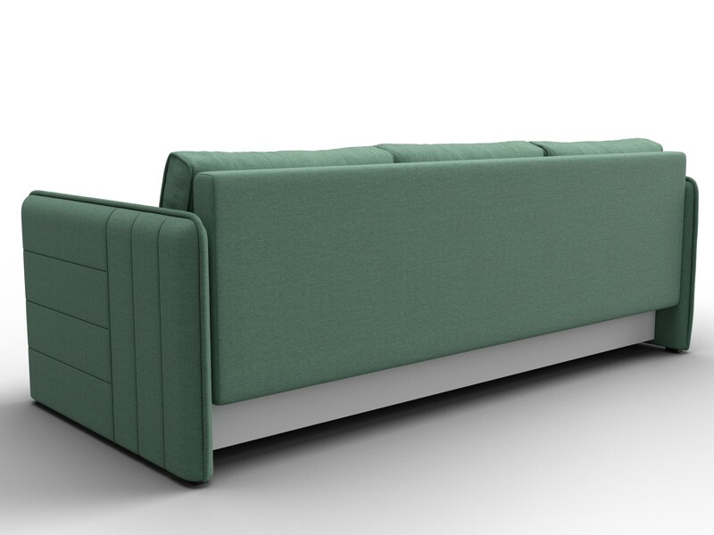 Диван прямой Слим, Рогожка, Амур 11 зеленый