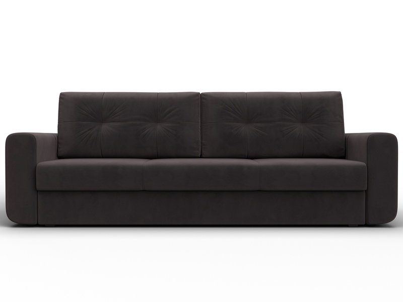 Диван прямой Лига-031, Велюр, SEVEN 727 коричневый