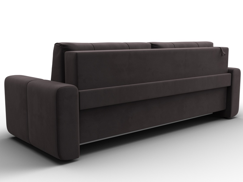 Диван прямой Лига-031, Велюр, SEVEN 727 коричневый