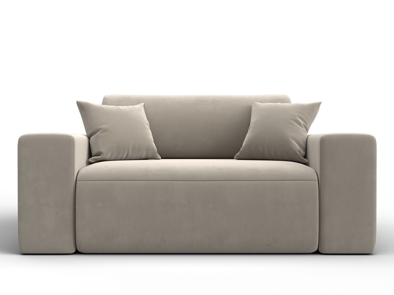 Кресло Лига-036 НПБ, Микровельвет, Бежевый