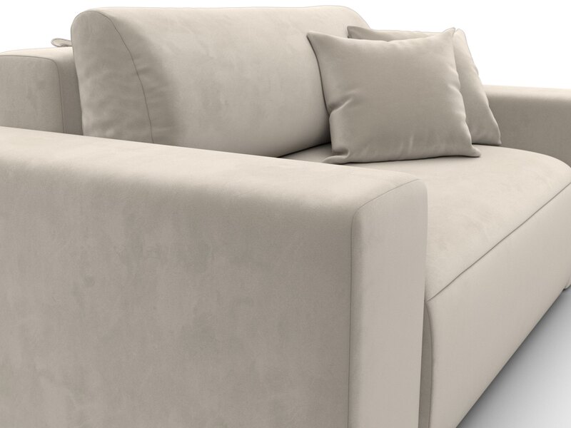 Кресло Лига-036 НПБ, Микровельвет, Бежевый