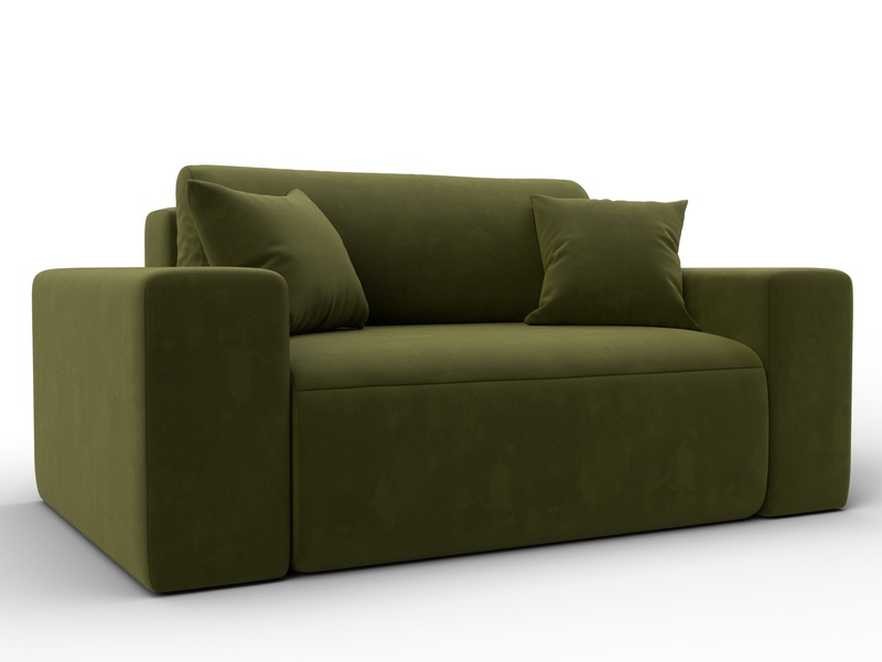 Кресло Лига-036 НПБ, Микровельвет, Зеленый