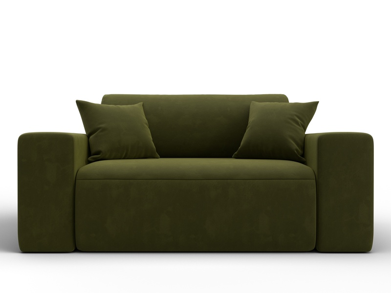 Кресло Лига-036 НПБ, Микровельвет, Зеленый