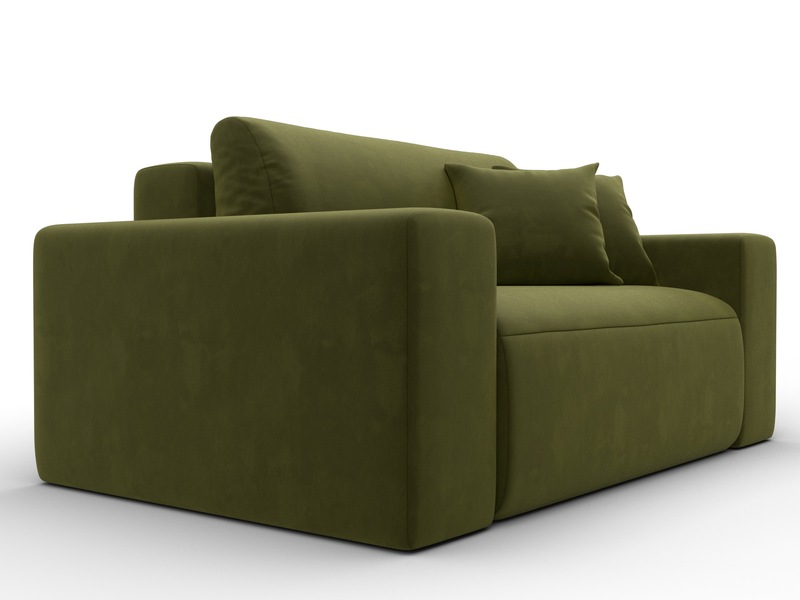 Кресло Лига-036 НПБ, Микровельвет, Зеленый