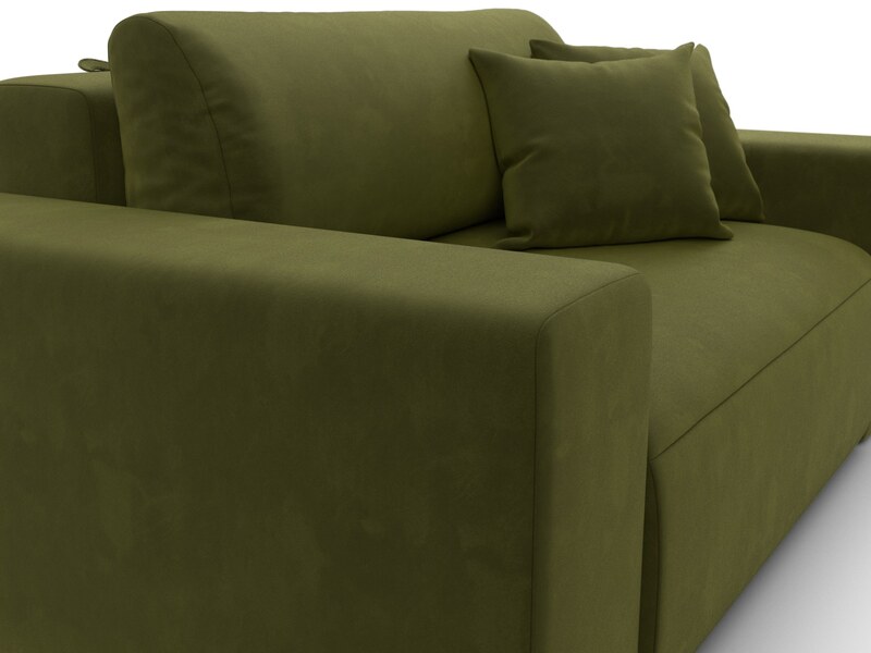 Кресло Лига-036 НПБ, Микровельвет, Зеленый